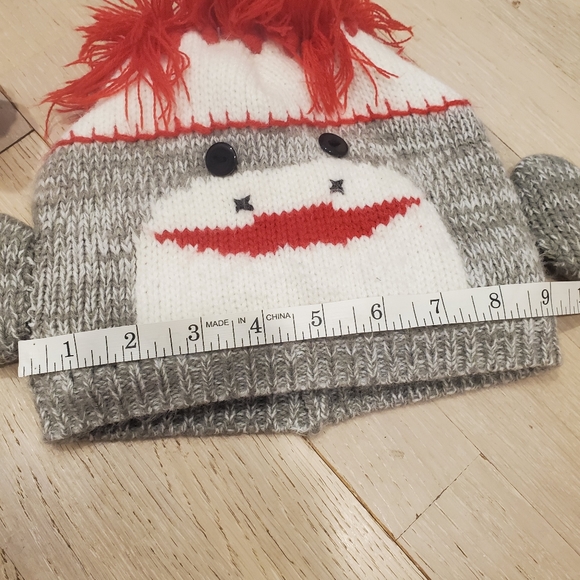Kids Sock Monkey Hat - Picture 3 of 7